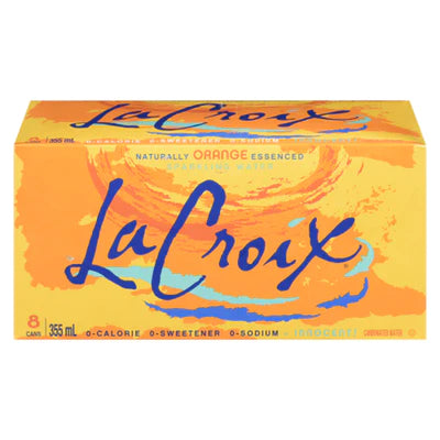 La Croix Sparkling Orange Water 8x355ML