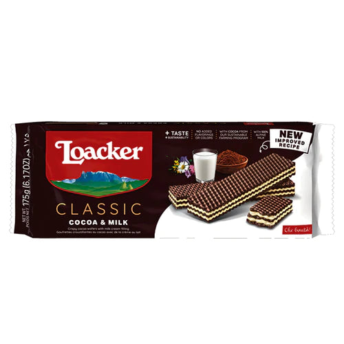 Loacker Wafer Classic Cocoa Milk 175g