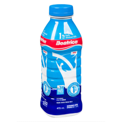 Beatrice 1% Milk Bottle 473ML