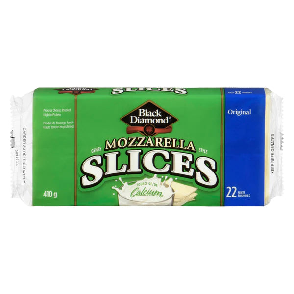 Black Diamond Sliced Mozzarella Thin 410g