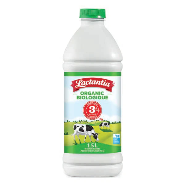 Lactantia Organic Milk 3.8% 1.5LT
