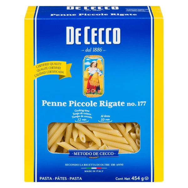 De Cecco #177 Penne Piccole Rigate (454g)