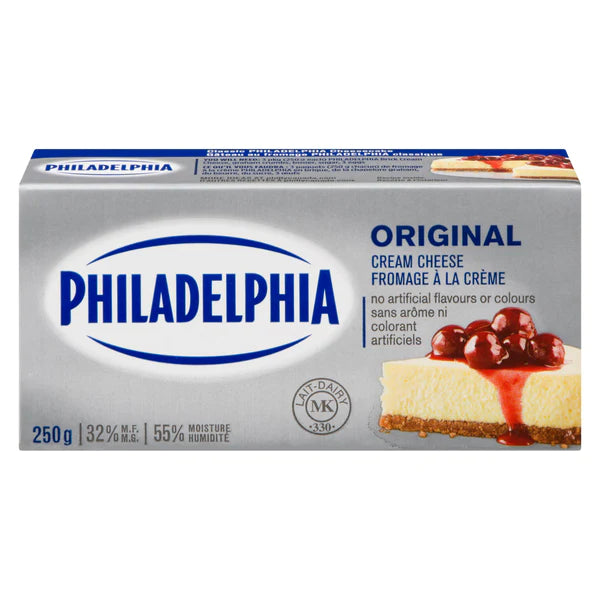 Kraft Original Philadelphia Cream Cheese Brick Plain (250g)