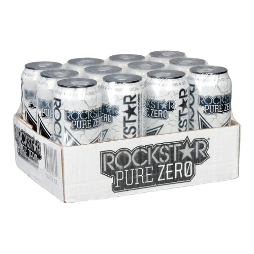 ROCKSTAR - PURE ZERO SILVER ICE 12x473ML