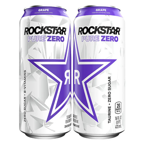 ROCKSTAR - GRAPE PURE ZERO 12x473ML