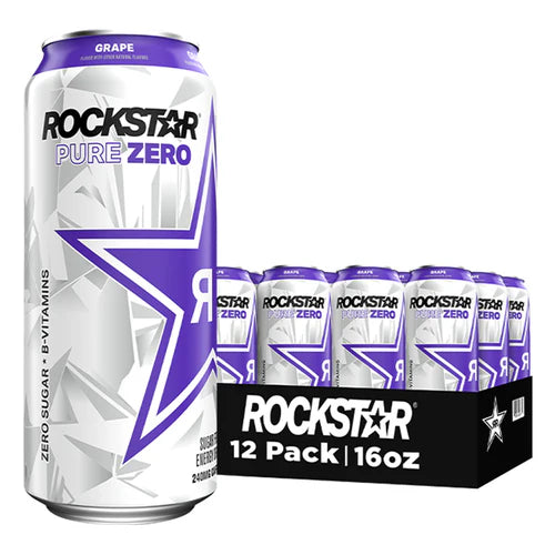 ROCKSTAR - GRAPE PURE ZERO 12x473ML