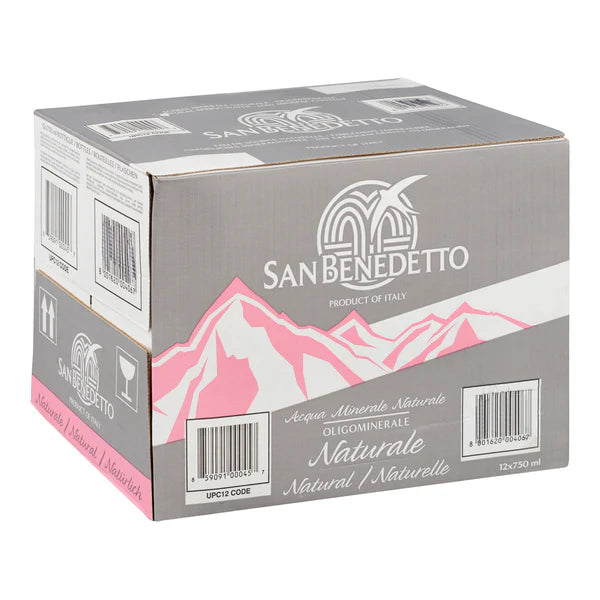 SAN BENEDETTO - BEN WATER NATURAL GLASS 12x750ML