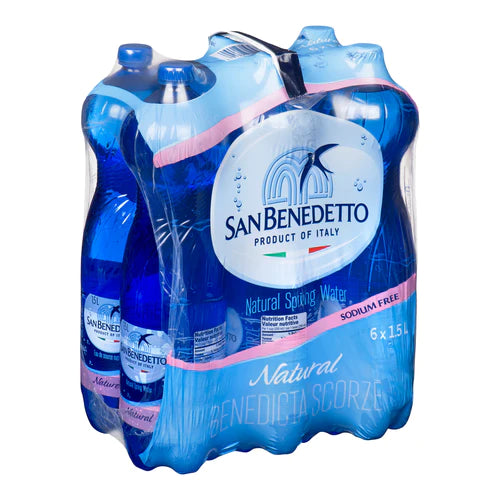 San Benedetto Natural Water 1.5LT (6 bottles)