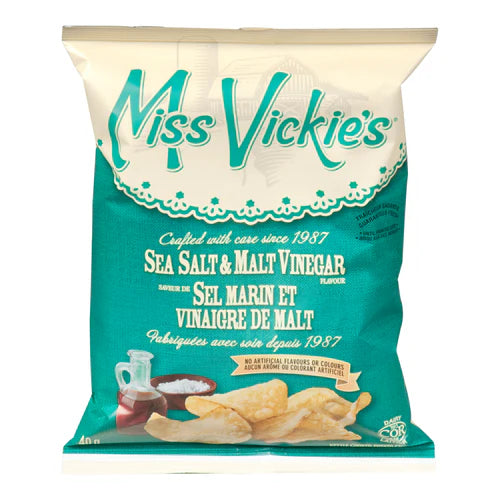 MISS VICKIES - SEA SALT MALT VINEGAR 40x40 GR