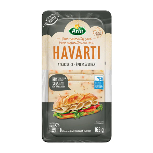 Havarti Sliced Steak Spice (165gr)