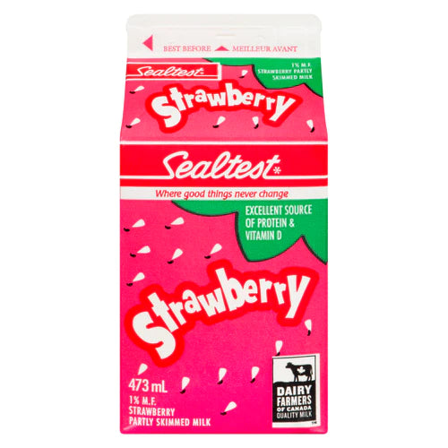 Sealtest Strawberry Milk 1% 473ML