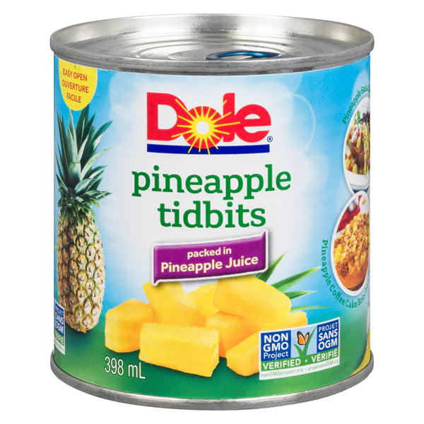 Dole Tidbits Pineapple 398ML