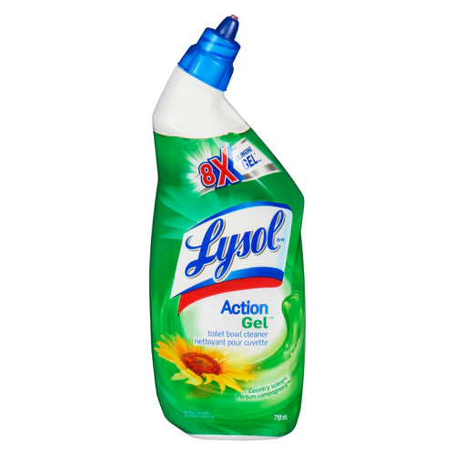 LYSOL Toilet Bowl Cleaner Action Gel Country Scent 9x710ml