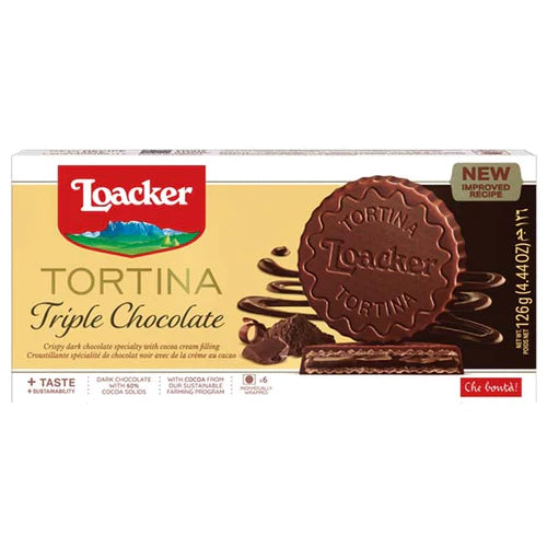 Loacker Tortina Triple Dark 126g