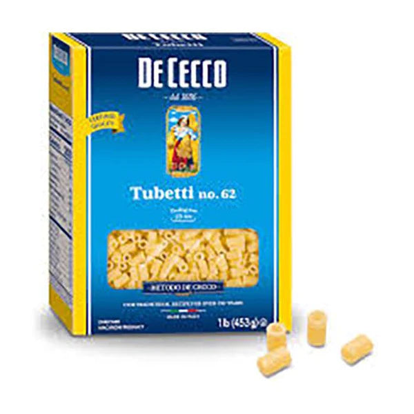 De Cecco No.62 Tubetti (454g)