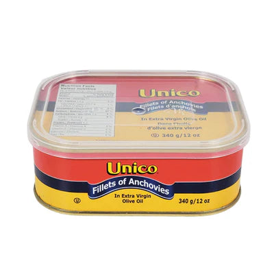 UNICO FLAT ANCHOVIES FILLETS 340g