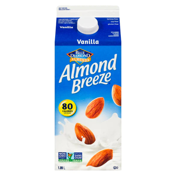 Almond Breeze Vanilla, 1.89 Liters –  Vanilla Bliss