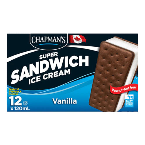 Chapman's Vanilla Sandwich 120ML (12 sandwich's)